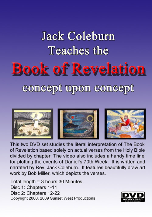 Revelation of Jesus Christ DVD rear cover